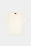 Textured Mesh Cream T Shirt