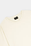 Textured Mesh Cream T Shirt