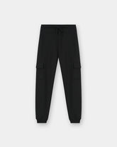 Black Winter Cargo Trouser