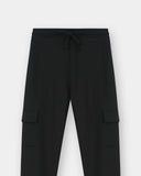 Black Winter Cargo Trouser