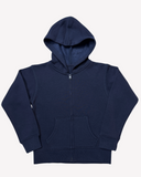 Navy Zip Through Hoodie