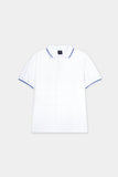 White Dri-fit Mesh Polo