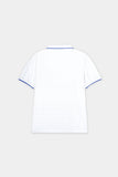White Dri-fit Mesh Polo