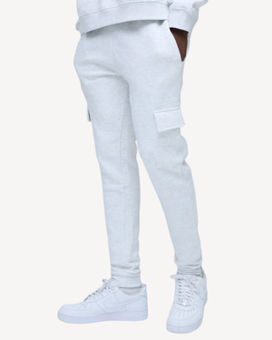 Skinny Fit Grey Marl Winter Cargo Jogger