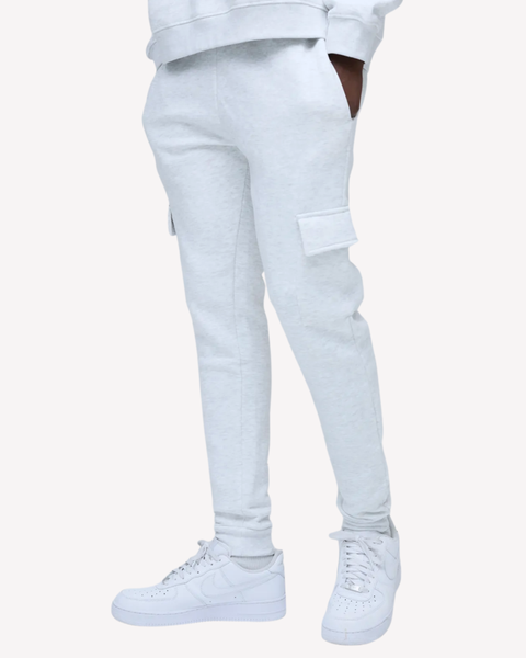 Skinny Fit Grey Marl Winter Cargo Jogger