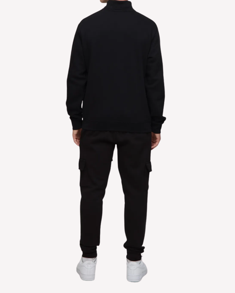 Skinny Fit Black Winter Cargo Jogger