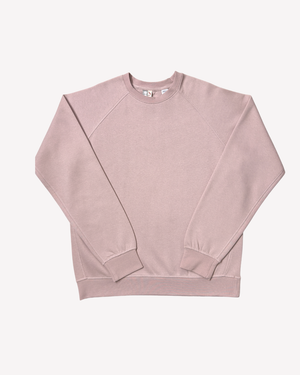 Dusty Rose Regular Fit Raglan Sweatshirt
