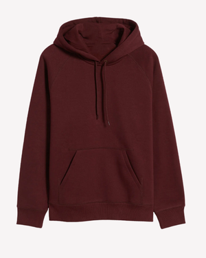Maroon Regular Fit Pullover Hoodie