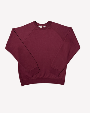 Maroon Regular Fit Raglan Sweatshirt