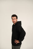 Black Regular Fit ZIP Through Hoodie