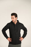 Black Regular Fit ZIP Through Hoodie