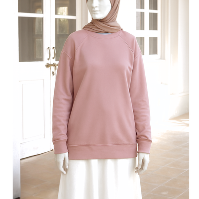 Dusty Rose Oversized Sweatshirt-Unisex